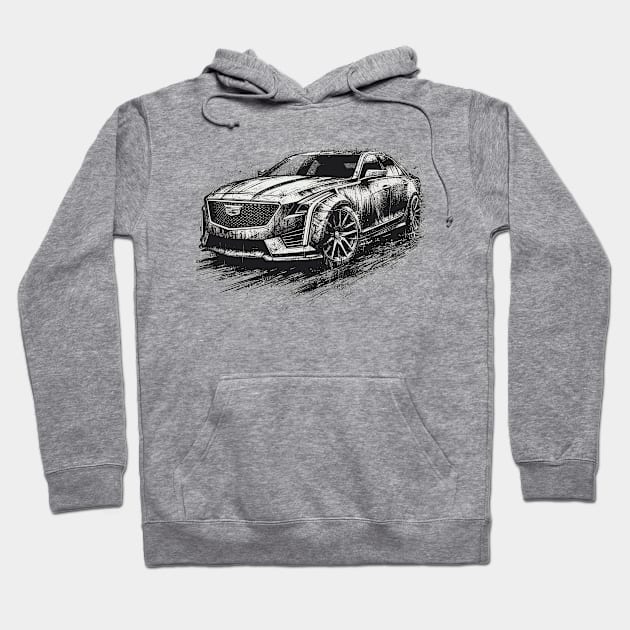 Cadillac CT6 Hoodie by Vehicles-Art